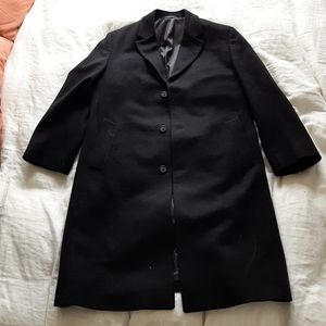 London Fog Black Wool Coat